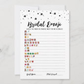 Jeu émoji nuptiale avec réponses Carte de douche n (Devant)