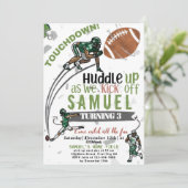 JEU, JEU, MATCH ! Carte d'invitation d'anniversair (Debout devant)