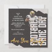 Jeu Jour Joueur Jour Black Party Invitations (Devant)