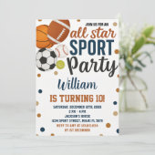 Jeu Jour Sports Anniversaire Invitation (Debout devant)