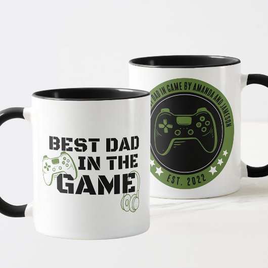 Jeu meilleur papa dans le jeu Mug personnalisé
