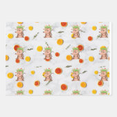 Jeu mignon 3 feuilles Opossum Possum Papier d'enve (Devant 3)