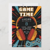 Jeu Moderne Amusement Invitation Anniversaire (Devant)
