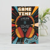 Jeu Moderne Amusement Invitation Anniversaire (Debout devant)