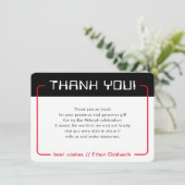 JEU MODERNE MERCI Bar Mitzvah cool noir rouge (Debout devant)