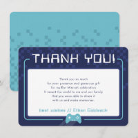 JEU MODERNE MERCI Bar Mitzvah marine aqua bleu