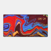 Jeu Moderne Sur Abstrait Joueur Coloré Distressé (Recto)