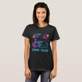 Jeu Over - T-shirt Retro Pixel Art Arcade (Devant entier)