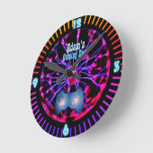 Jeu personnalisable Joueurs DEN Room Horloge Neon (Angle)