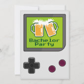 Jeu portable Carte de fête de Bachelor Beers Funny (Dos)