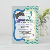 Jeu & Sirène Joint garçon fille Invitations d'anni (Debout devant)