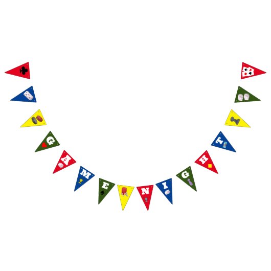 Jeu Soirée Décoration jeux bunting bannière (Tout)