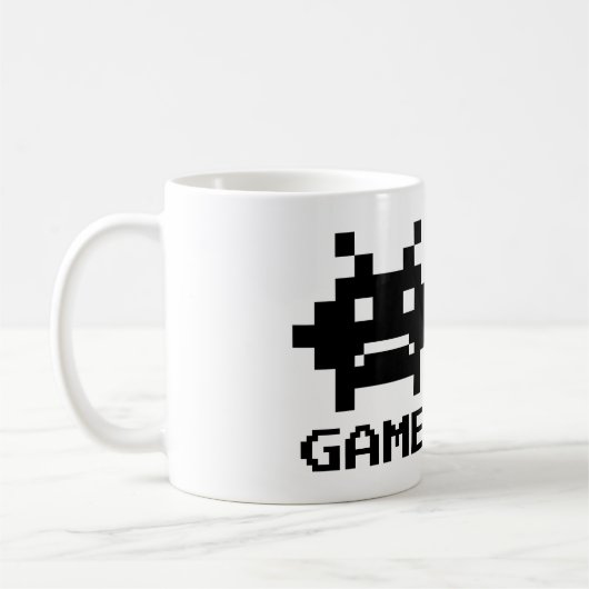 JEU SUR 8 bits pixel art mug pour couple mariage (Gauche)