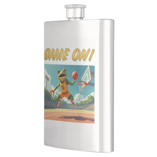 Jeu Sur Basketball Frog Flacon en acier inoxydable (Gauche)