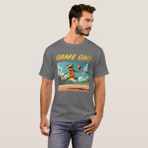 Jeu Sur Basketball Frog hommes gris T-shirt