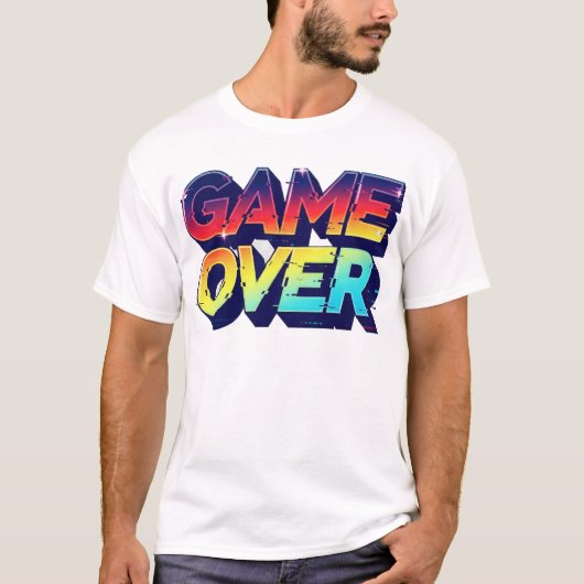 Jeu sur Glitch Neon T-Shirt Design (Devant)