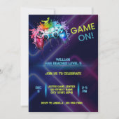 Jeu Sur Invitation Anniversaire (Devant)