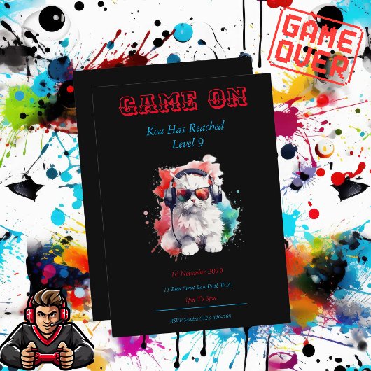 Jeu Sur Invitation Anniversaire Niveau Suivant, Je