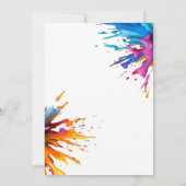 Jeu Sur Invitation Colorée Anniversaire (Dos)