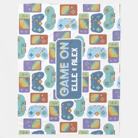 Jeu sur la couverture en polaire (Devant)