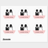 Jeu sur la mariée Groom Clipart Mariage Stickers (Feuille)
