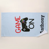 Jeu sur la serviette de plage de contrôleur de jeu (Devant)