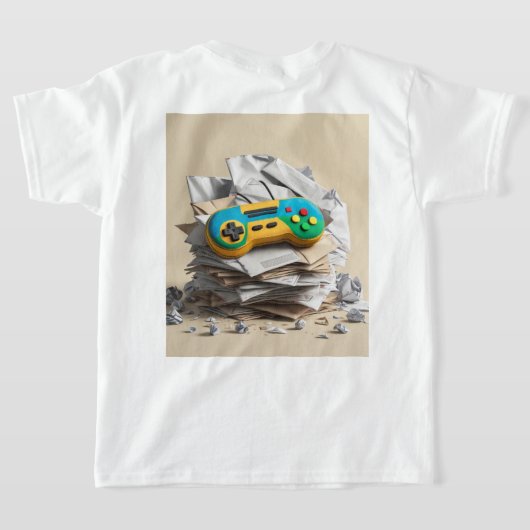 Jeu sur : Vidéo artisanale Joypad Design T-Shirt (Couchage Retour)