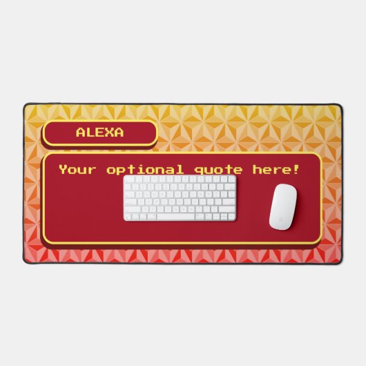 Jeu unique Cool orange rétro (Clavier et souris)