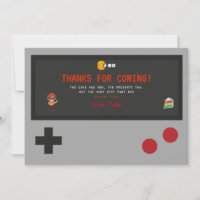 Jeu vidéo Anniversaire Merci