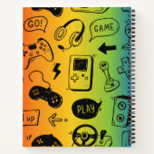 Jeu vidéo, Carnet spiral coloré (Dos)
