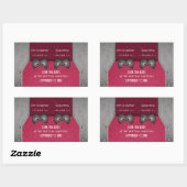 Jeu vidéo Enregistrer les stickers de date, rose (Feuille)