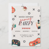 Jeu vidéo Invitation Anniversaire (Devant)