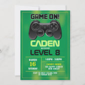 Jeu vidéo Invitation Anniversaire (Devant)