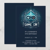 Jeu vidéo Invitation Anniversaire (Devant / Derrière)