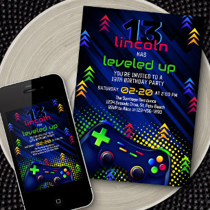 Jeu vidéo Invitation Anniversaire