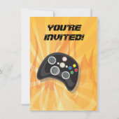 Jeu vidéo Invitations de fête d'anniversaire (Dos)