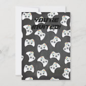 Jeu vidéo Invitations de fête d'anniversaire (Dos)