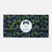 Jeu vidéo Neon Blue & Green Motif Monogramme (Recto)