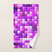 Jeu vidéo Pixels Carré rose Motif (Serviette à main)