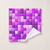 Jeu vidéo Pixels Carré rose Motif (Gant de toilette)