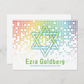 Jeu vidéo Rainbow Gamer Bar Mitzvah Merci (Devant / Derrière)