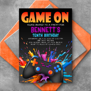 Jeu Vidéo Sur Invitation Anniversaire