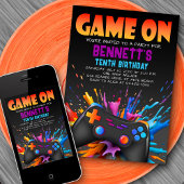 Jeu Vidéo Sur Invitation Anniversaire