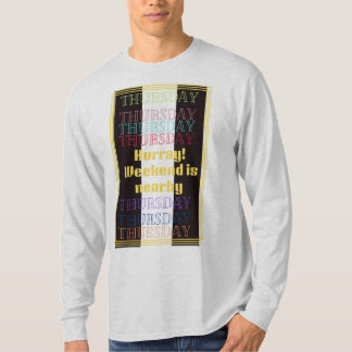 Jeudi collection de rappel hebdomadaire tshirt de
