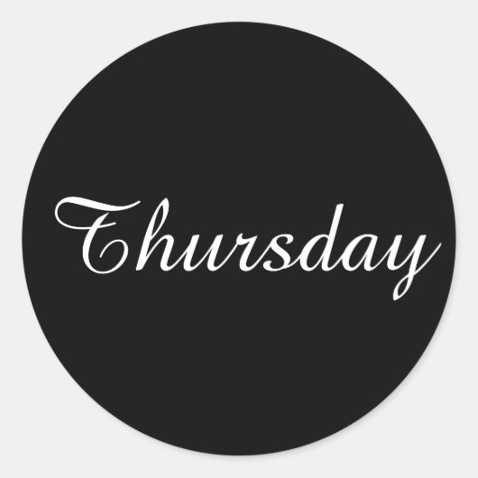 Jeudi Sticker noir Amazone par Janz (Devant)