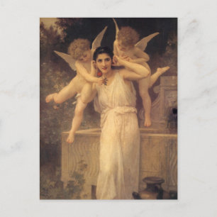 Jeugd door Bouguereau, Victoriaans Angels Portrait Briefkaart