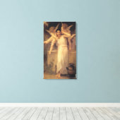 Jeugd door Bouguereau, Victoriaans Angels Portrait Canvas Afdruk (Insitu (Houten vloer))