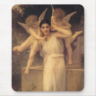 Jeugd door Bouguereau, Victoriaans Angels Portrait Muismat