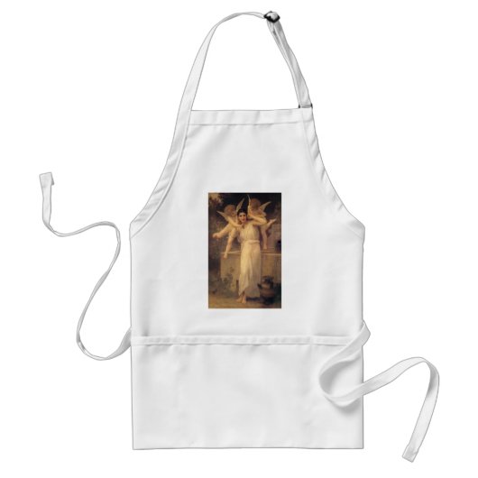 Jeugd door Bouguereau, Victoriaans Angels Portrait Standaard Schort (Voorkant)
