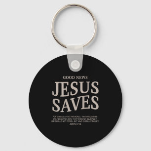 Jeugd Goed Nieuws Jesus Save Funny Christelijk God Sleutelhanger